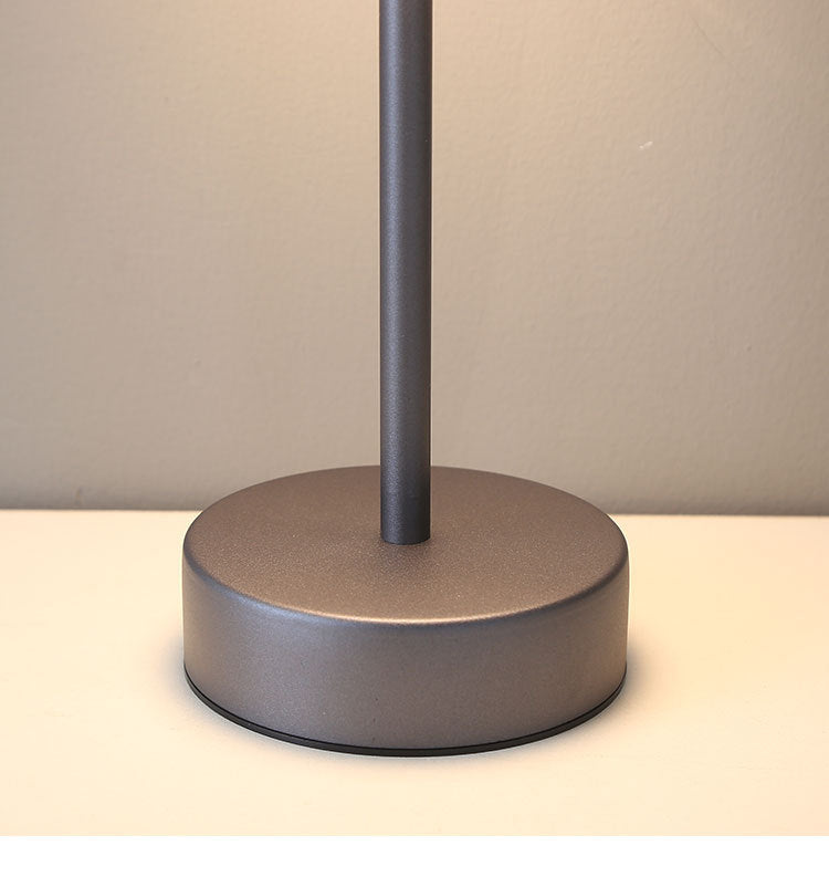 Yellow modern minimalist LED table lamp with touch control base and cordless rechargeable design — view 5