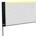 Portable 20ft outdoor badminton net set with four rackets, shuttlecocks, and carry bag