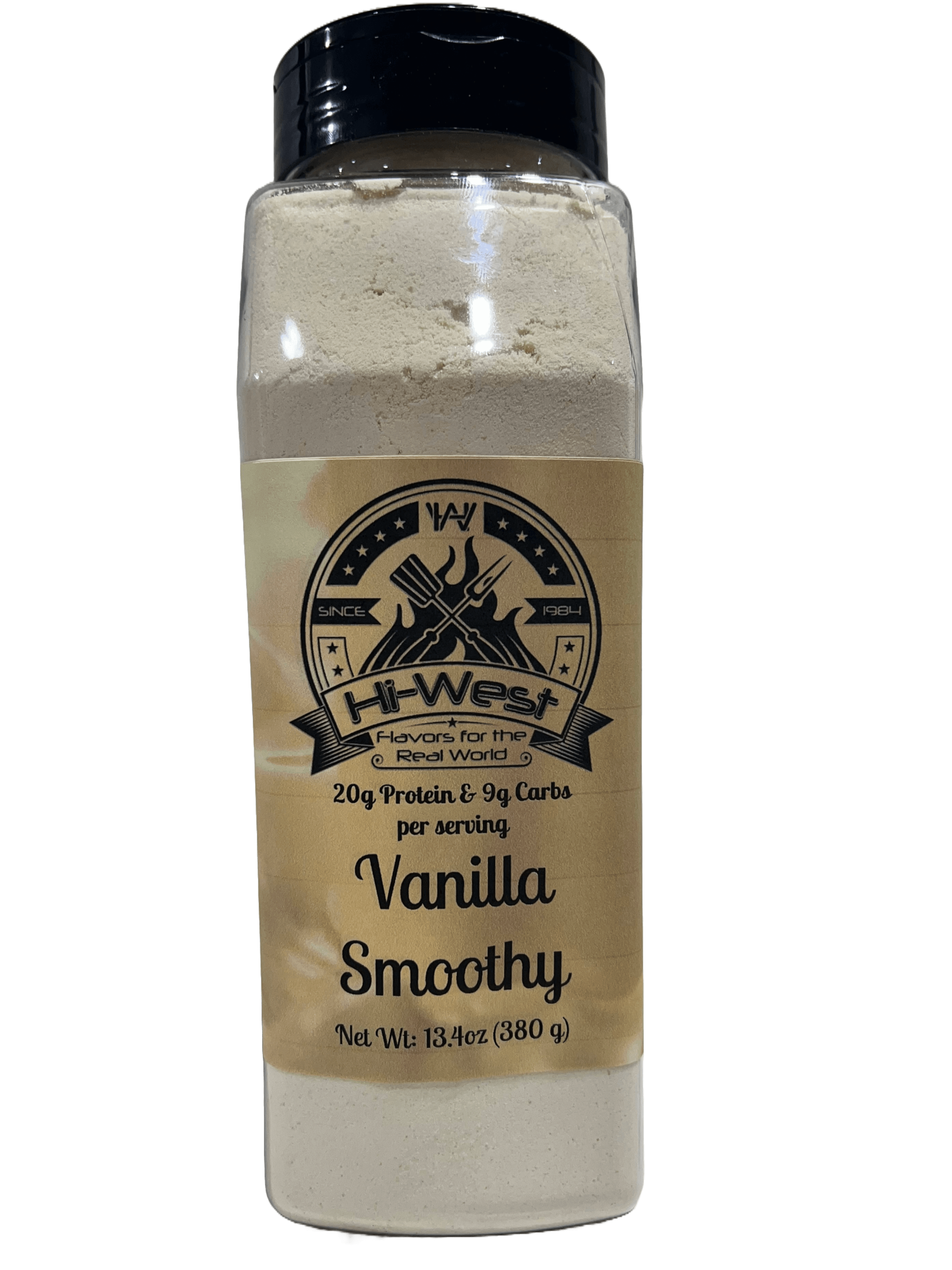 Hi-West protein smoothy bundle assortment with chocolate, vanilla, and berry dry drink mix powders — view 2