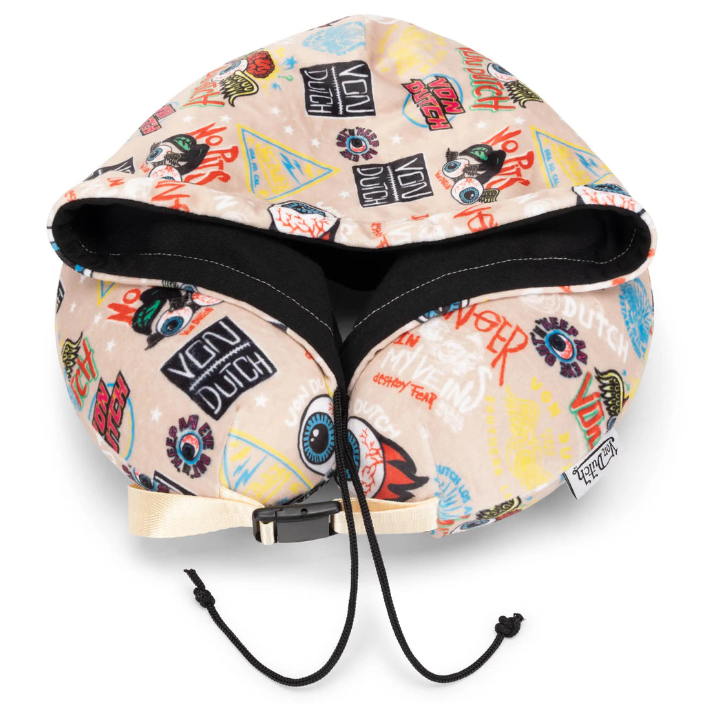 Jax Hooded Memory Foam Travel Neck Pillow-4