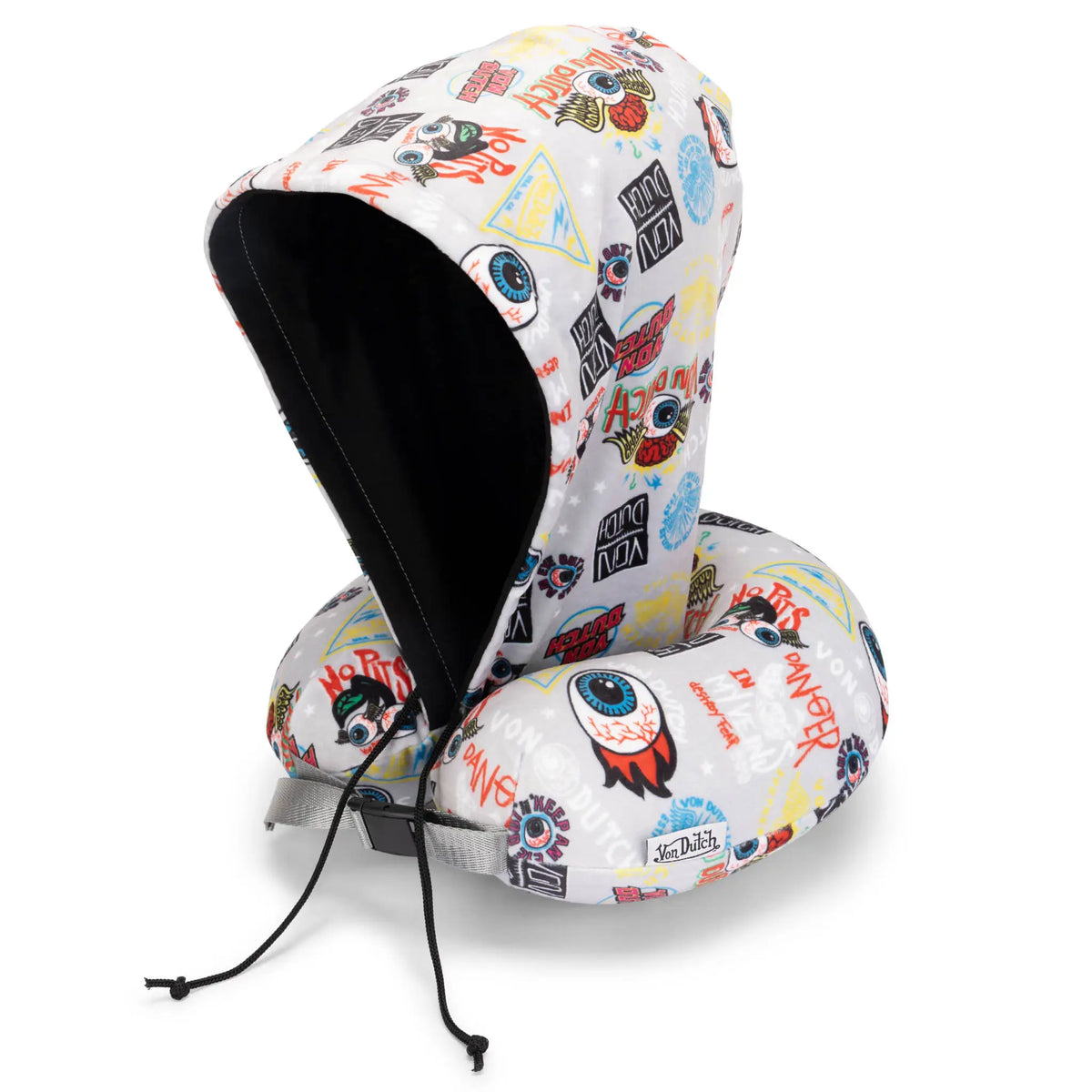 Jax Hooded Memory Foam Travel Neck Pillow-6