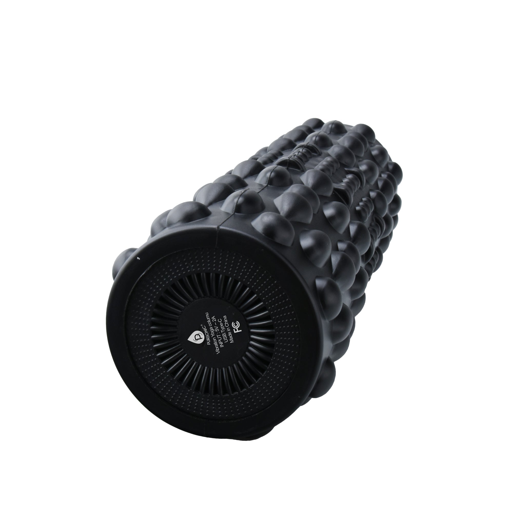 Vibrating foam roller with textured high-density foam surface for deep tissue muscle recovery and massage — view 4