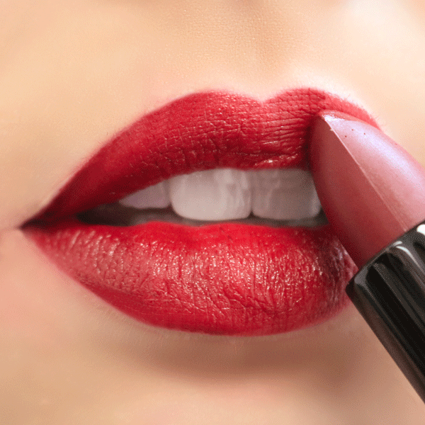 Velvet semi-matte lipstick tube in rich color showcasing smooth hydrating formula for natural clean beauty — view 27