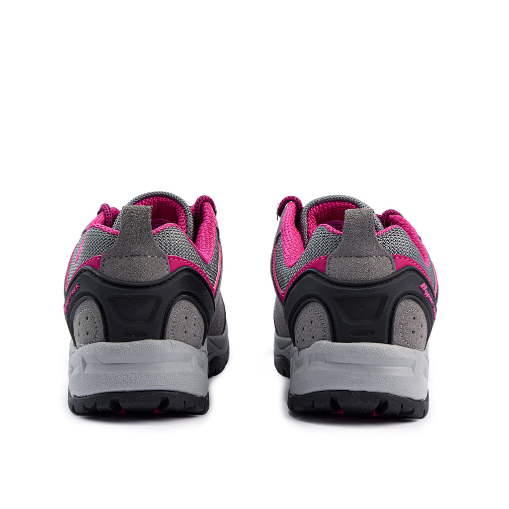 Voyage ladies outdoor walking and hiking shoe in grey and berry with durable synthetic upper. — view 5