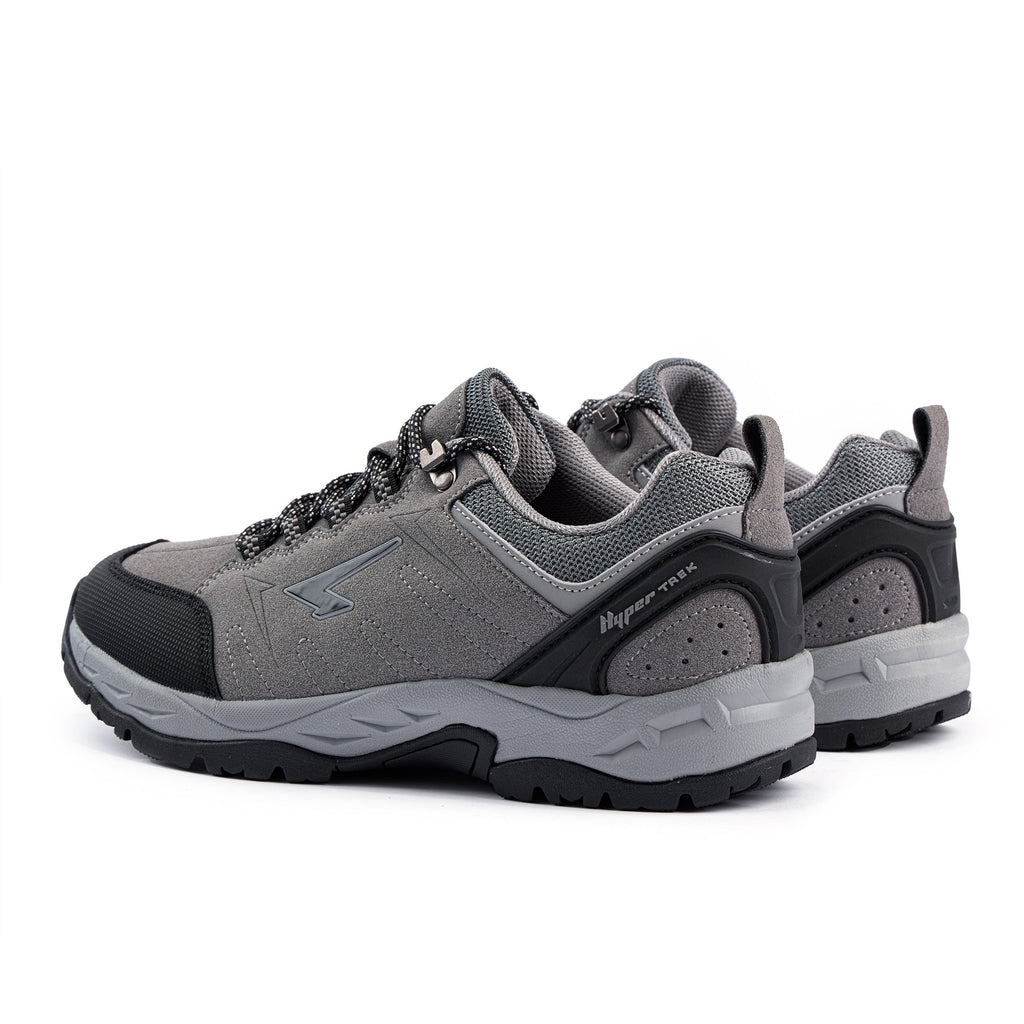 Voyage mens outdoor walker hiking shoe in grey and black with durable tread and protective toe — view 4