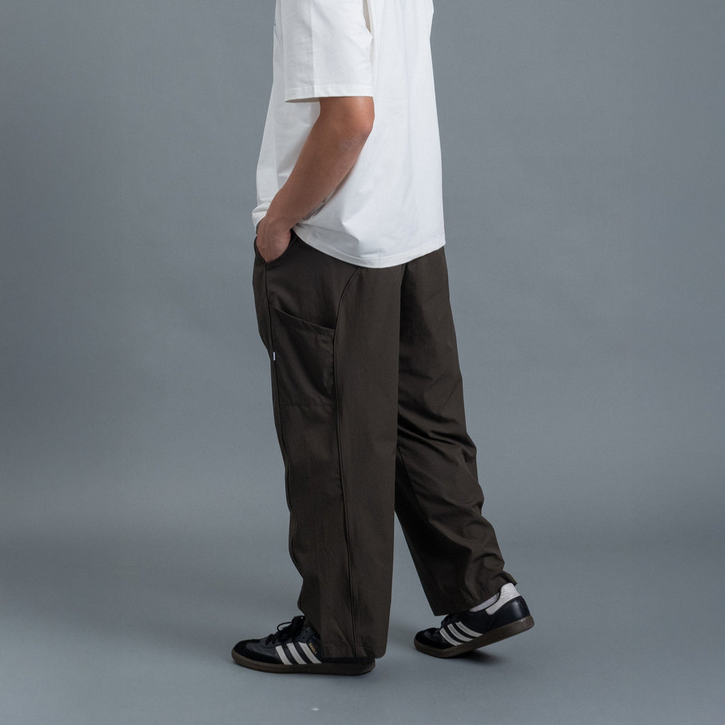 Panel Pants / Nylon - Green-4