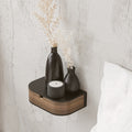 Minimalist Wooden Floating Shelf Drawer, Bedside Table, 4 Colors