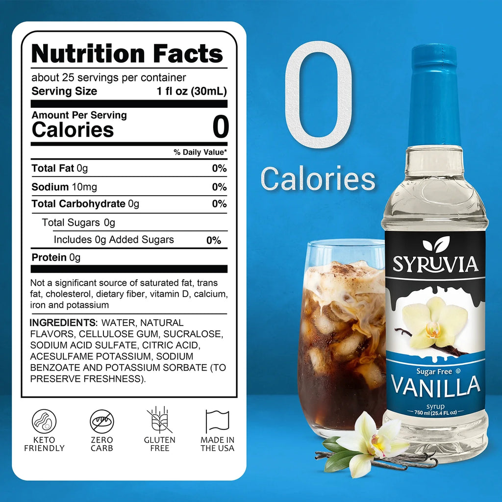Sugar Free Vanilla Coffee Syrup-2