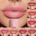 Velvet Kiss lip glaze moisturizing waterproof matte lipstick tube showing rich vibrant color