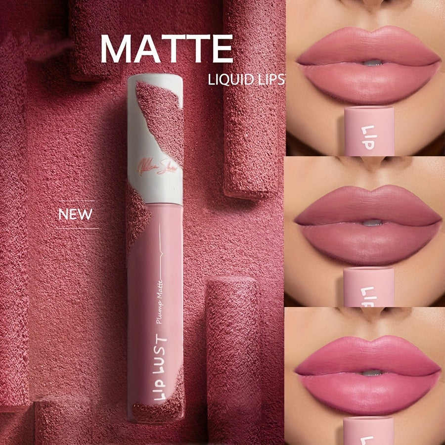Velvet Kiss lip glaze moisturizing waterproof matte lipstick tube showing rich vibrant color — view 2