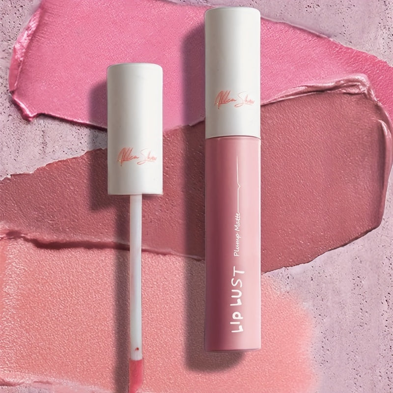 Velvet Kiss lip glaze moisturizing waterproof matte lipstick tube showing rich vibrant color — view 4