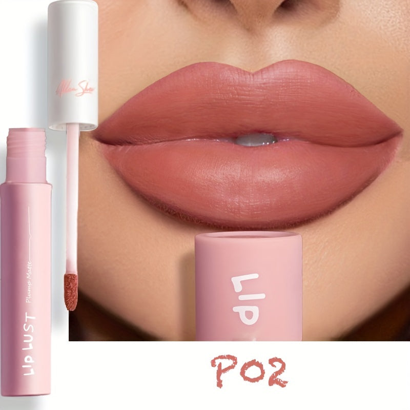 Velvet Kiss lip glaze moisturizing waterproof matte lipstick tube showing rich vibrant color — view 5