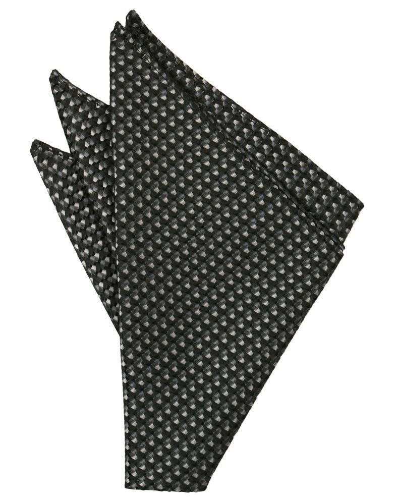 Venetian paisley pattern pocket square in vibrant poly-woven fabric for formal menswear