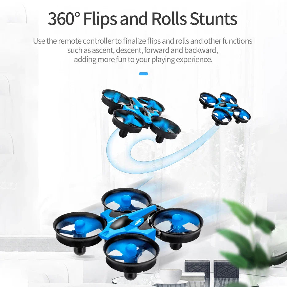 Versatile 3-in-1 mini drone quadcopter with remote controller for air, land, and water adventures — view 4