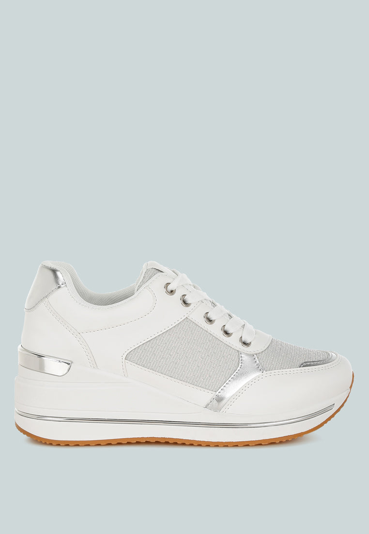 Vespera Faux Leather & Mesh Sneakers-5