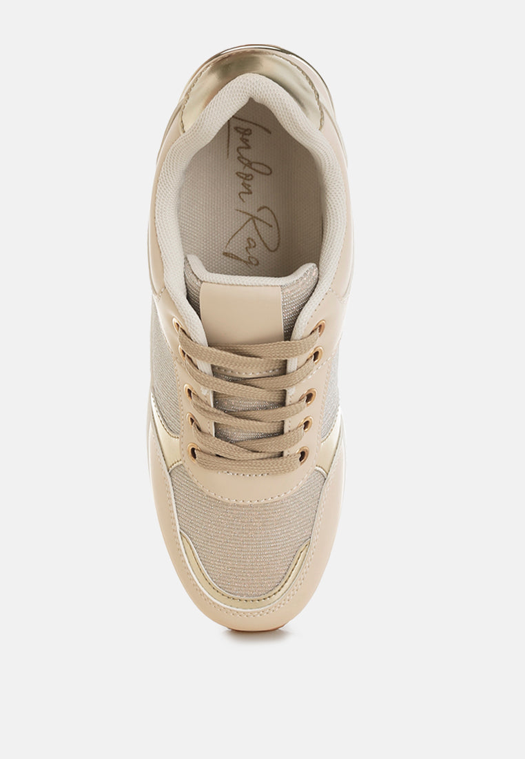 Vespera Faux Leather & Mesh Sneakers-4