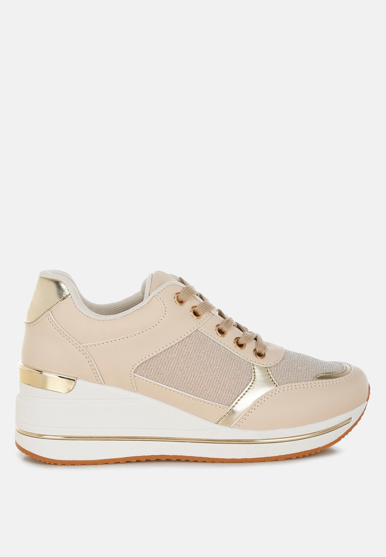 Vespera Faux Leather & Mesh Sneakers-0