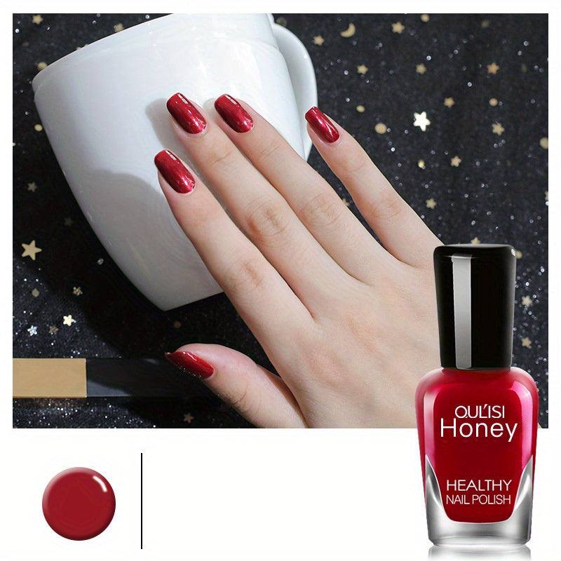 Vibrant quick dry nail polish bottle in a bright shade with a glossy smooth finish — view 3