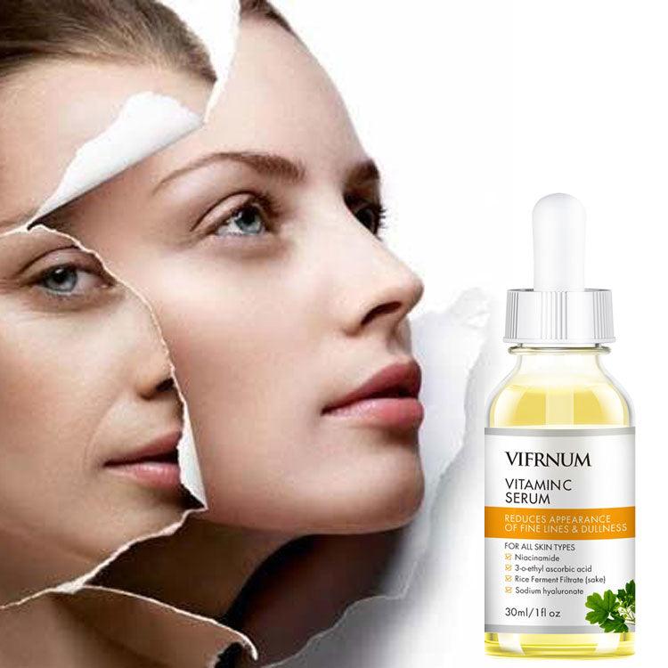 Vifrnum Vitamin C Serum bottle with hyaluronic acid for brightening and hydrating daily skincare routines — view 3