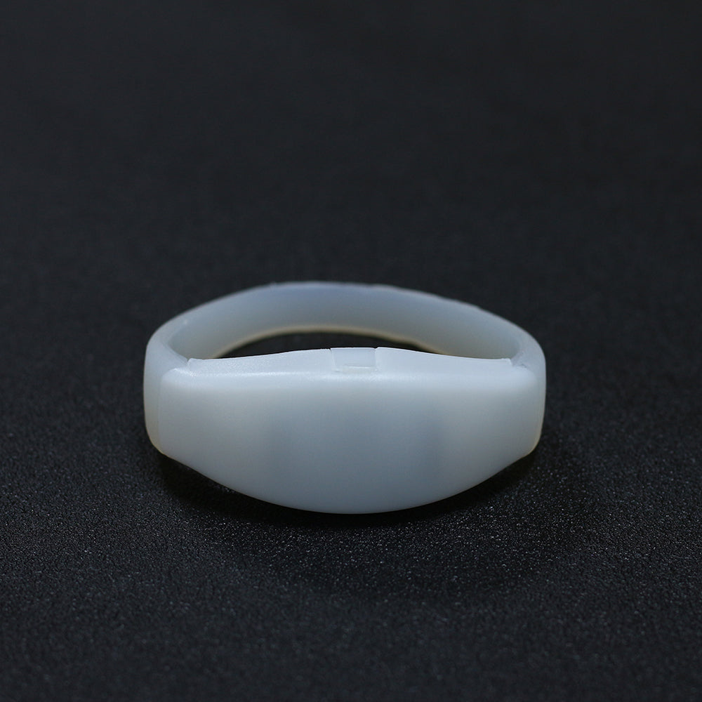 7-Color LED glow bracelet in silicone and ABS, glowing bright for parties and music festivals — view 5