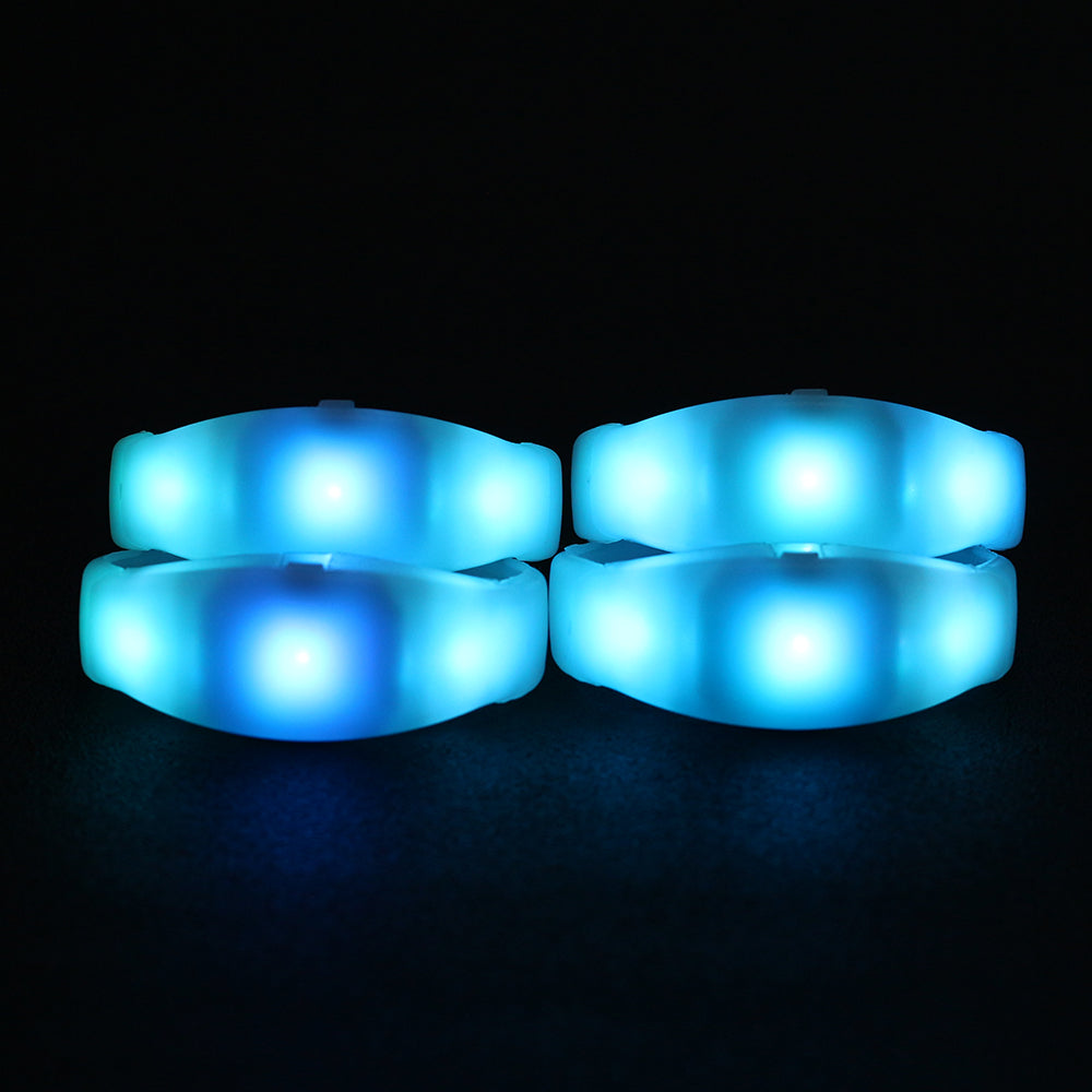 7-Color LED glow bracelet in silicone and ABS, glowing bright for parties and music festivals — view 3
