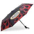 Von Dutch compact automatic umbrella with matching protective sleeve and bold streetwear graphics.