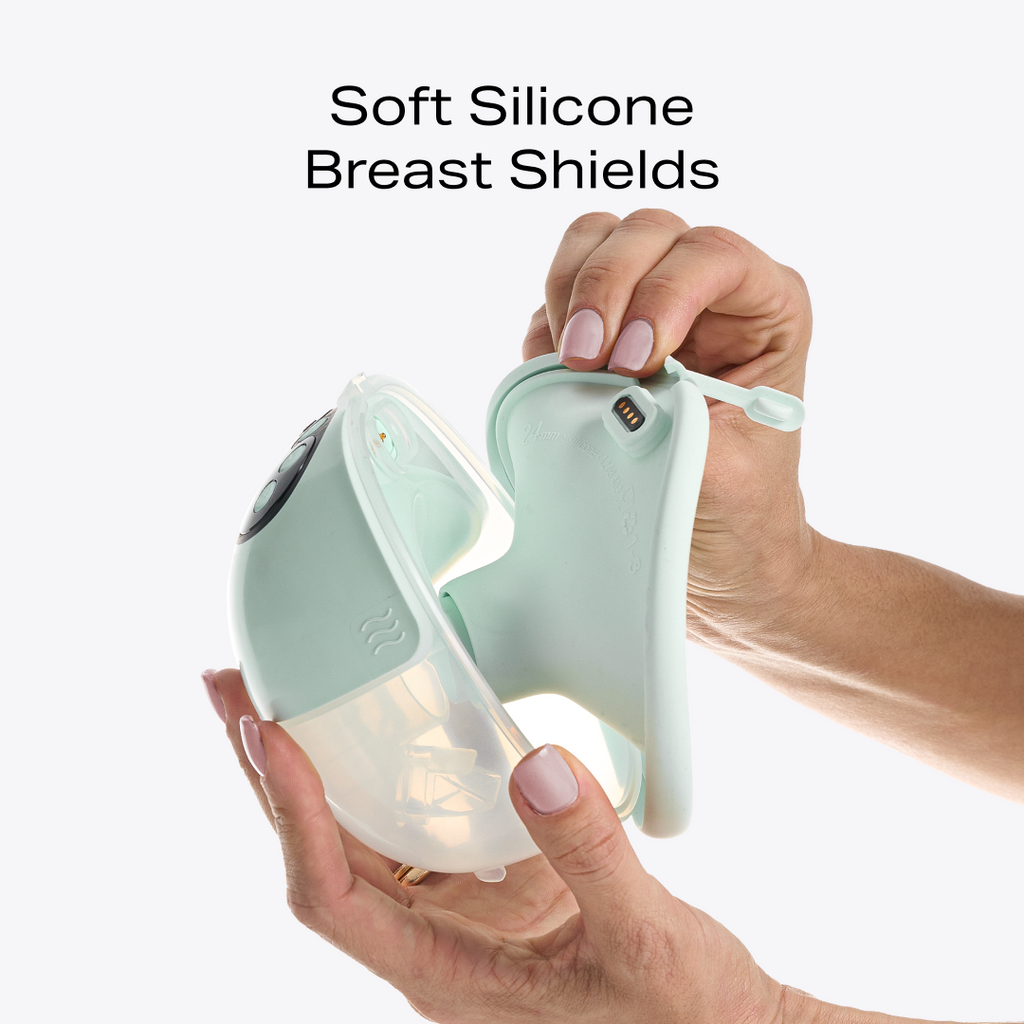 Mother's Nature W1 24mm warming breast shield in soft BPA-free material for wearable pump — view 2