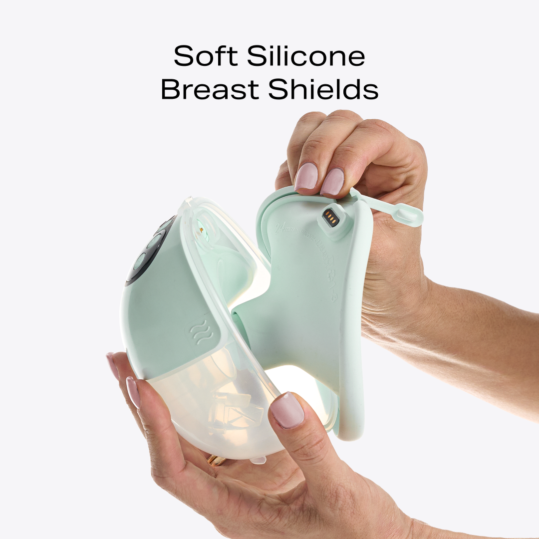 Mother's Nature W1 24mm warming breast shield in soft BPA-free material for wearable pump — view 2