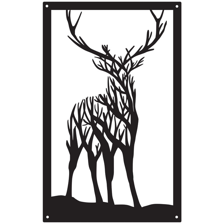 Highland Stag Garden Mirror
