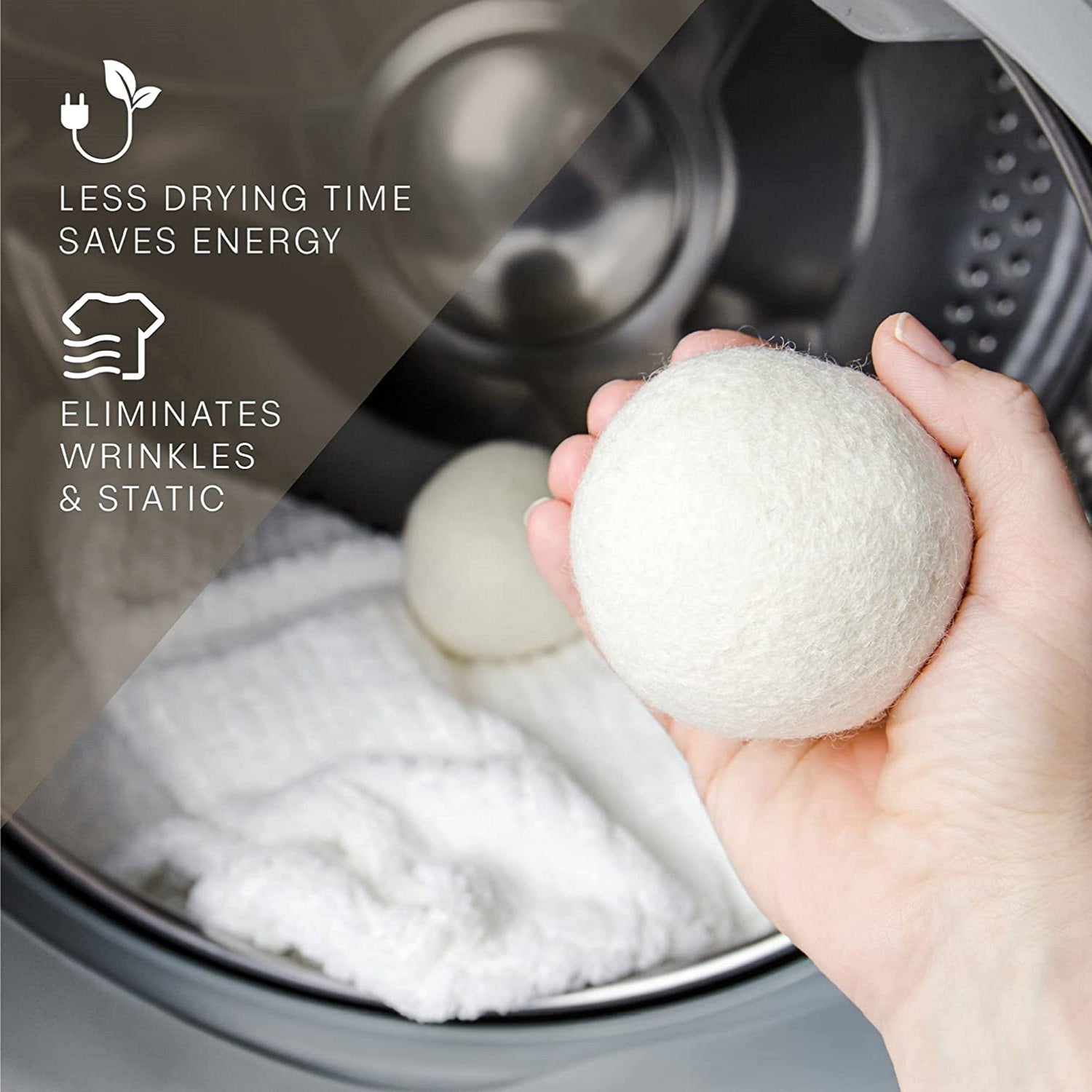 Eco home essentials bundle with toilet cleaner tablets wool dryer balls and laundry detergent sheets — view 4