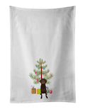 Labrador Retriever Chocolate #2 Christmas Kitchen Towel Set of 2-0