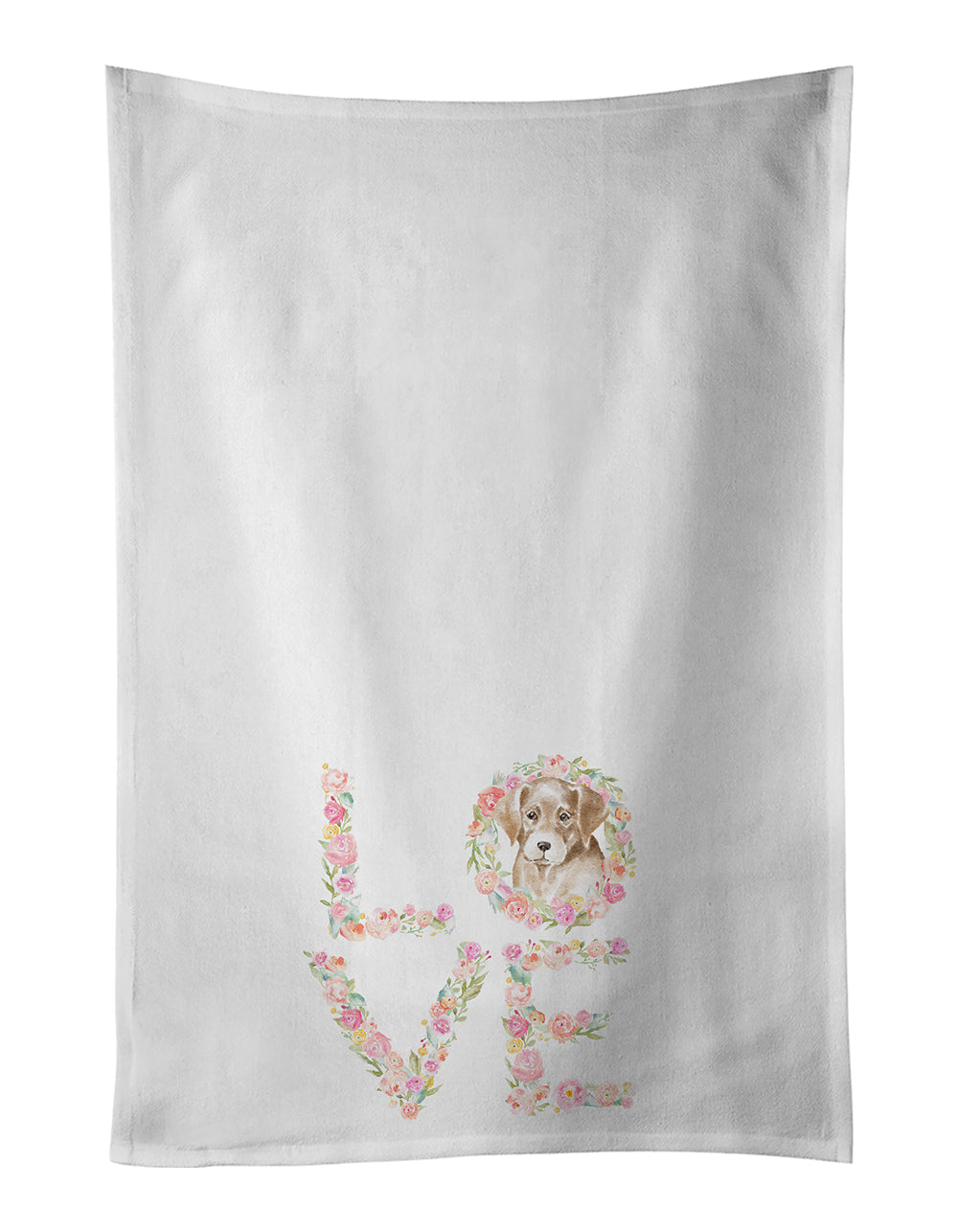 Labrador Retriever #5 LOVE Kitchen Towel Set of 2-0