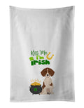 Red Piebald Dachshund St. Patrick's Day Kitchen Towel Set of 2-0