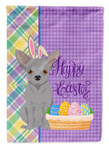 Silver Chihuahua Easter Garden Flag-0