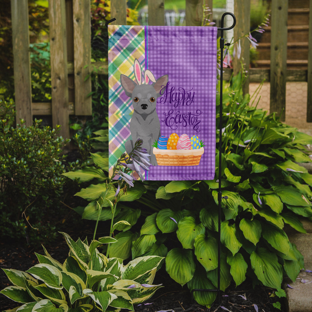 Silver Chihuahua Easter Garden Flag-1