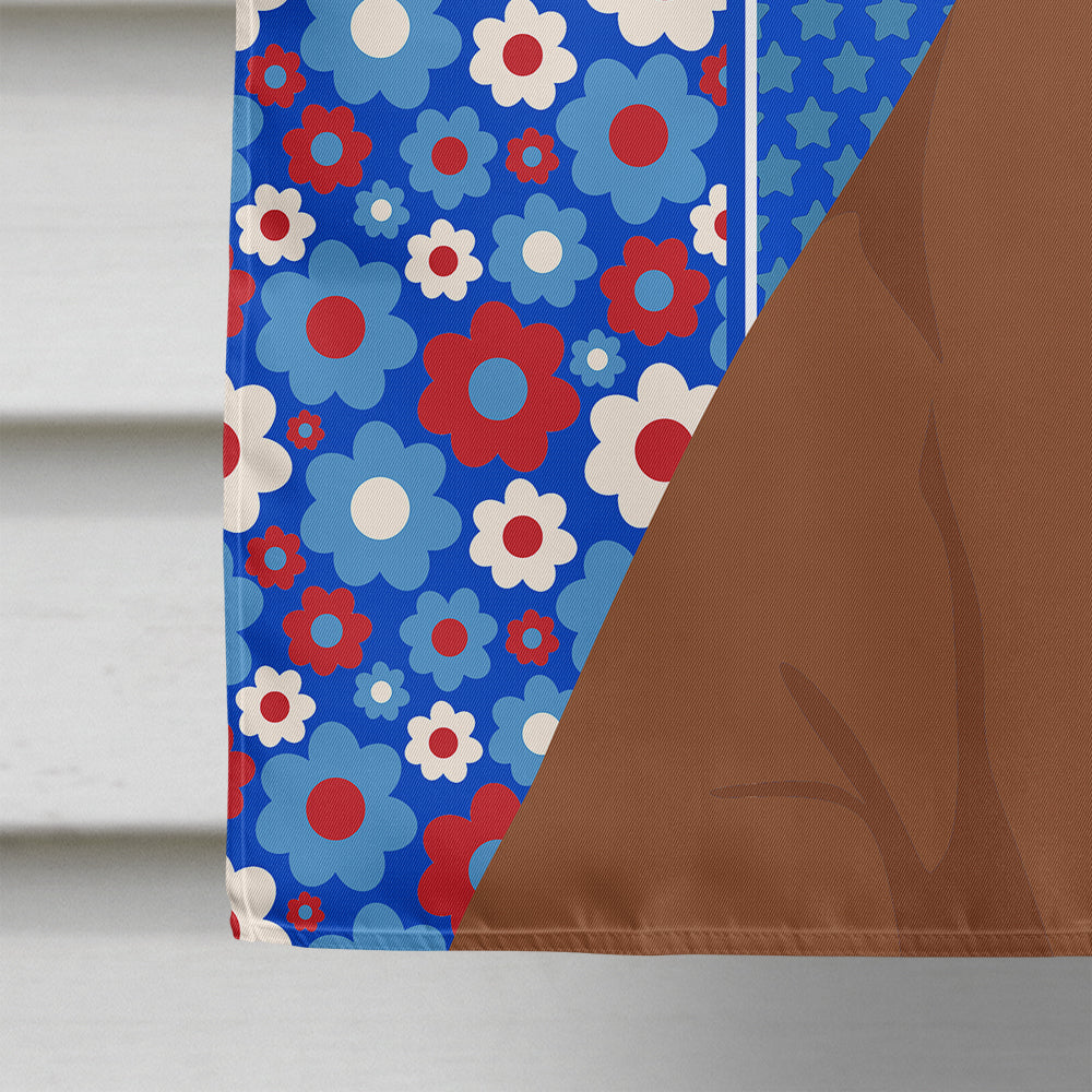 Red Fawn Boxer USA American House Flag-3