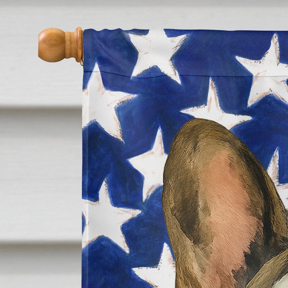 Pied French Bulldog American Flag House Flag-2