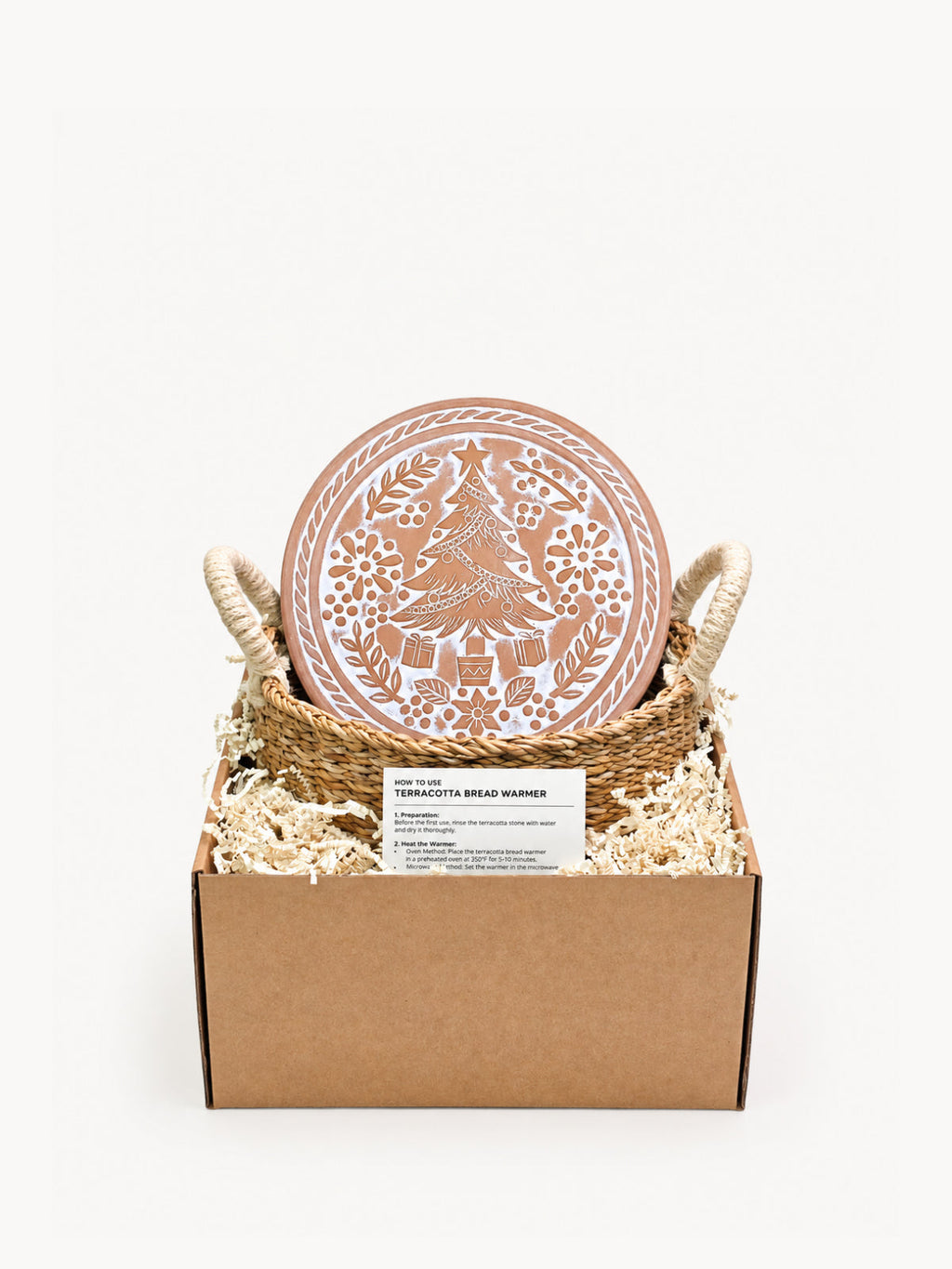 Bread Warmer & Basket - Christmas Round-0