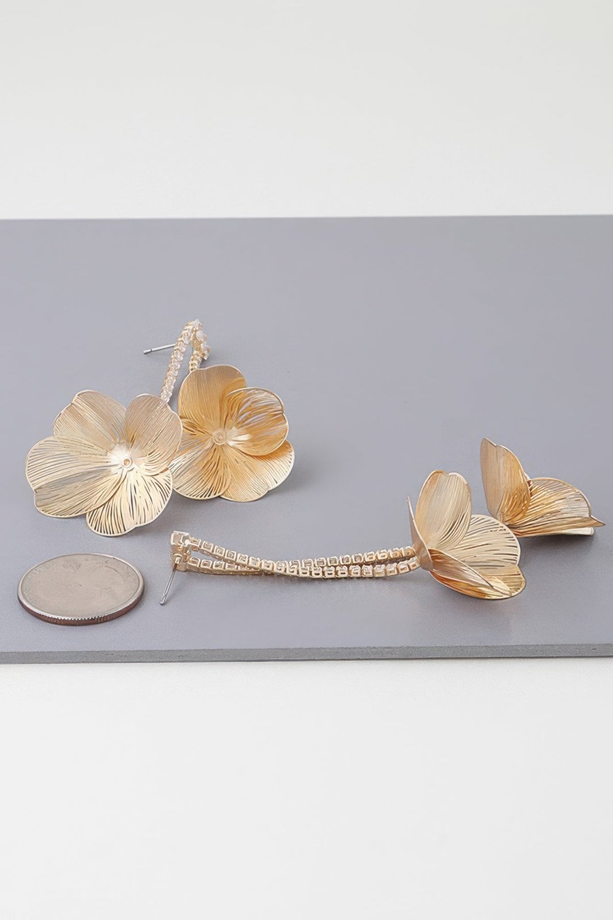 Women's Delicate Blossom Jewel Dangle Earrings Prêt-à-Porter BYMANYC ® New York - New Collection-1