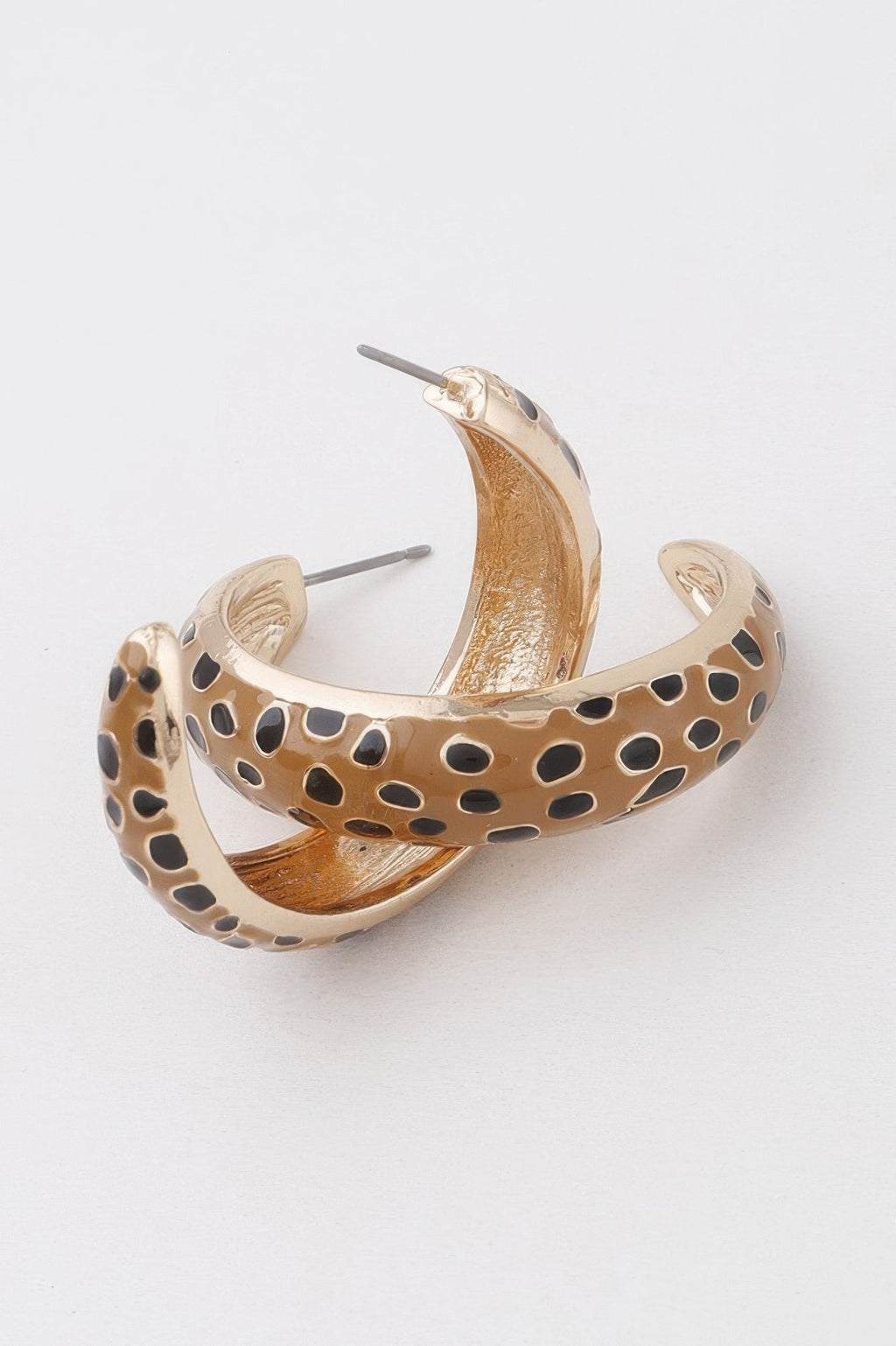 Women's Cheetah Print Hoop Earrings BYMANYC ® New York CONTEMPORARY VIBRANT MODERN JEWELRY - New Collection-1