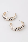 Women's Cheetah Print Hoop Earrings BYMANYC ® New York CONTEMPORARY VIBRANT MODERN JEWELRY - New Collection-3