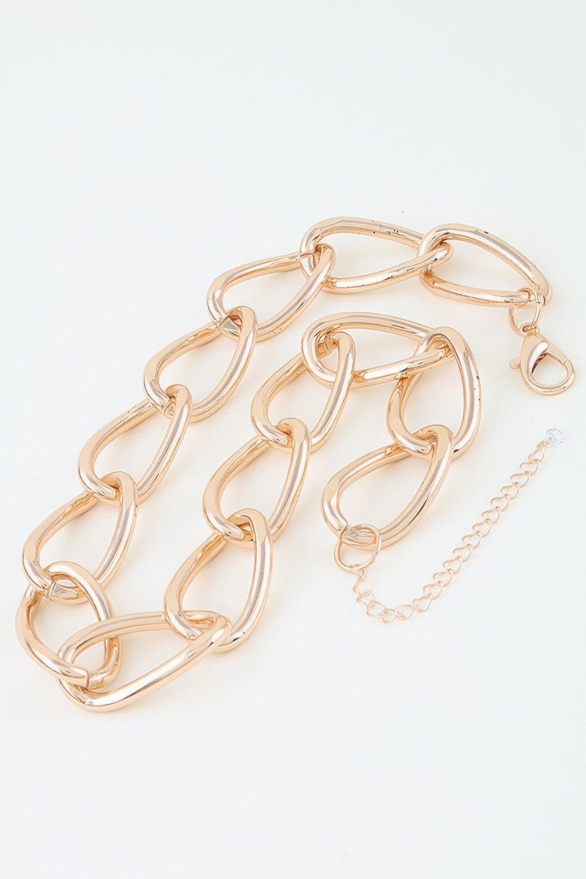 Women's Polished Twist Chain Statement Necklace Prêt-à-Porter BYMANYC ® New York - New Collection-2