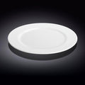 Set Of 6 Professional Rolled Rim White Dinner Plate 10" inch | 25.5 Cm-0