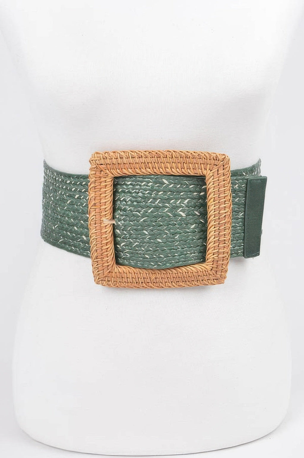 WOMEN'S BELT TRIBECA Bamboo Buckle Stretch BYMANYC ® New York-1