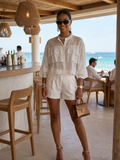 Women's lightweight Chelsea summer blouse featuring a fluid silhouette and breathable eco-friendly fabric