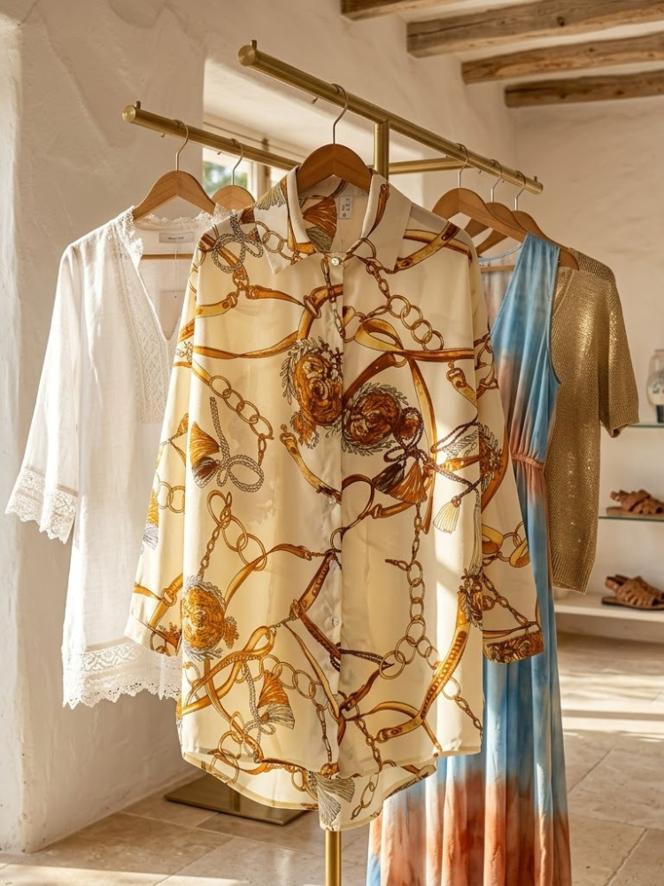 Women's lightweight Tribeca Ibiza summer blouse with fluid silhouette and premium breathable fabric — view 2