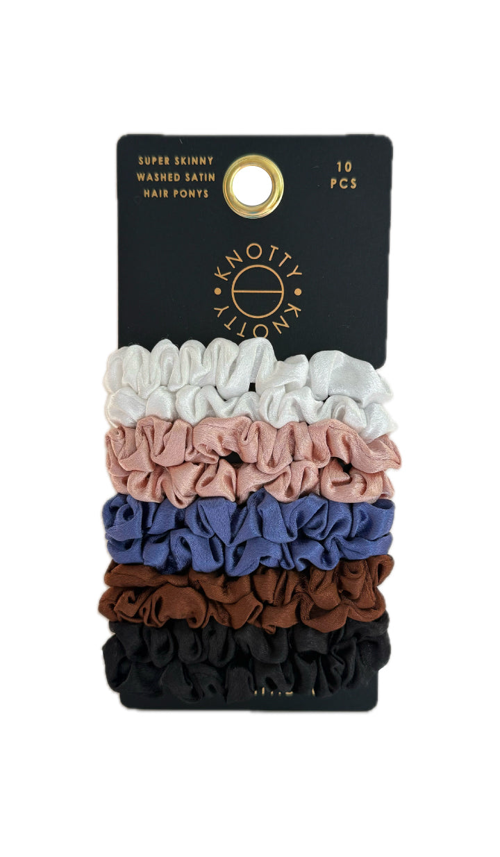 Super Skinny Washed Satin Pony 10-Pack | Basics