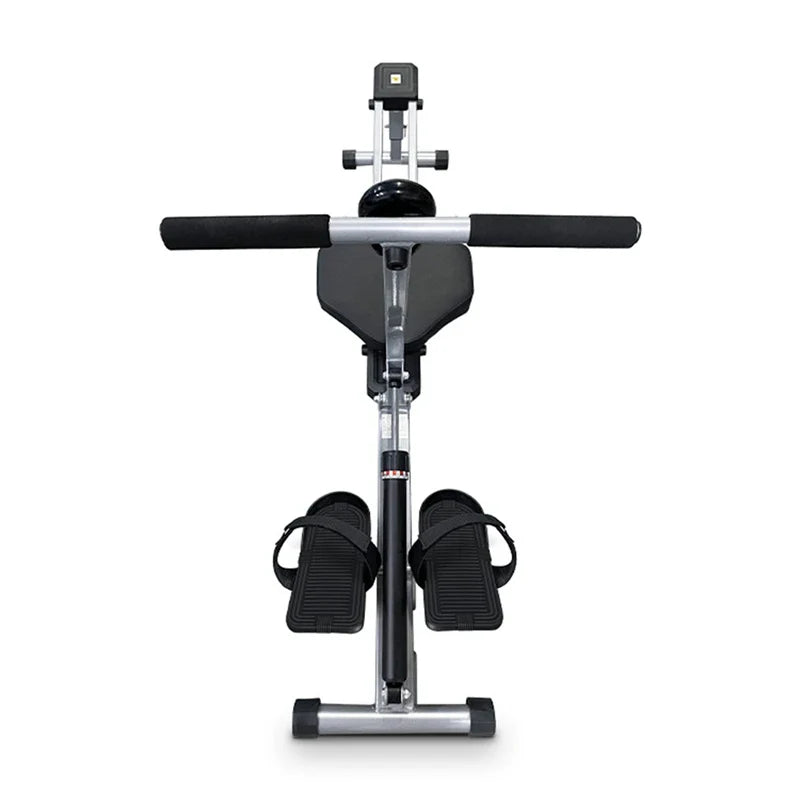 Black water-resistant ABS rowing machine pedals featuring an ergonomic and universal fit design — view 4