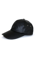 Waxed Baseball Cap - Black-0