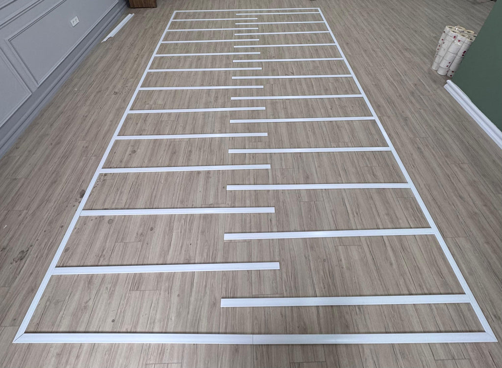 Pre-Cut Flat Wall Molding Kit for Living Areas | Factory Primed & Ready to Paint-2